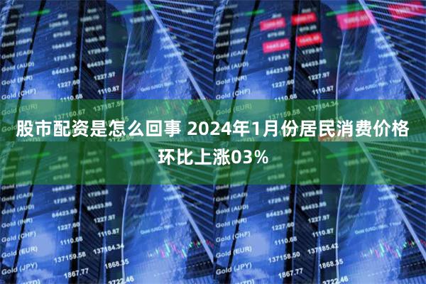 股市配资是怎么回事 2024年1月份居民消费价格环比上涨03%