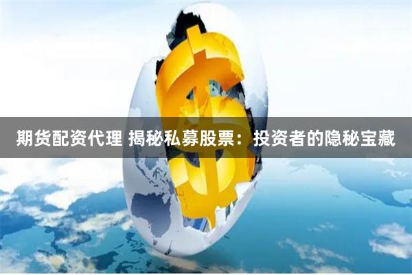 期货配资代理 揭秘私募股票：投资者的隐秘宝藏