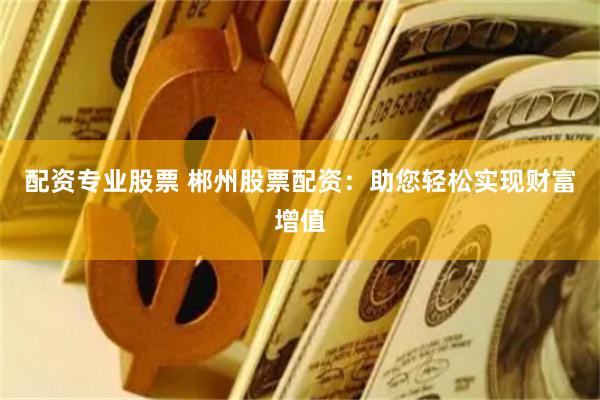 配资专业股票 郴州股票配资：助您轻松实现财富增值